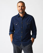 Men Shoals Denim Shirt Double Dye | Billy Reid Shirting