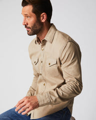 Men Shoals Twill Shirt Khaki | Billy Reid Shirting