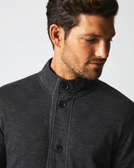 Men Slub Cotton Cardigan Black | Billy Reid Sweaters & Sweatshirts