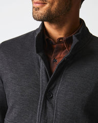Men Slub Cotton Cardigan Black | Billy Reid Sweaters & Sweatshirts
