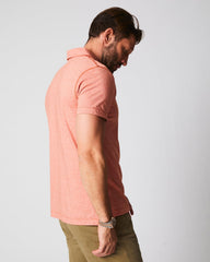 Men Stripe Pensacola Polo Burnt Red | Billy Reid Polos, Tees & Henleys