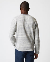 Men Terry Knit Crew Light Grey | Billy Reid Sweaters & Sweatshirts