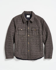Men Tweed Theo Shirt Jacket Chocolate Tweed | Billy Reid Jackets & Outerwear