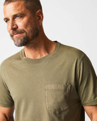 Men Washed Tee Moss | Billy Reid Polos, Tees & Henleys