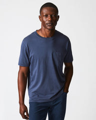 Men Washed Tee Navy | Billy Reid Polos, Tees & Henleys