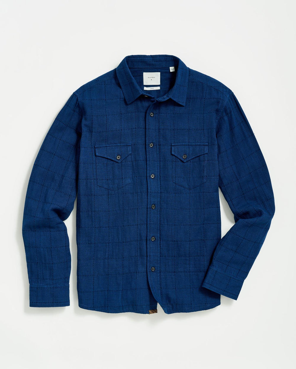 Men Western Shirt Indigo | Billy Reid Shirting