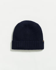 Men Wool Ribbon Beanie Navy | Billy Reid Accessories