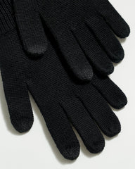 Men Wool Ribbon Gloves Black | Billy Reid Accessories