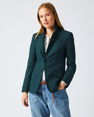 Women Banded Blazer Grey/green | Billy Reid Jackets & Outerwear