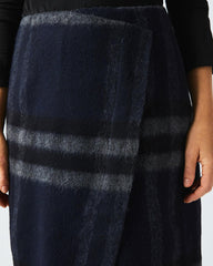Women Blanket Wrap Skirt Black/grey | Billy Reid Bottoms