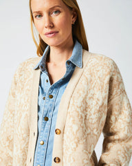 Women Boyfriend Cardigan Ivory/beige | Billy Reid Sweaters & Knits