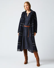 Women Car Blanket Coat Black/grey | Billy Reid Jackets & Outerwear