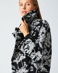 Women Cocoon Coat Custom Black/white | Billy Reid Jackets & Outerwear
