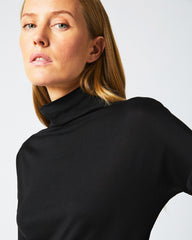 Women Funnel Neck Knit Black | Billy Reid Sweaters & Knits
