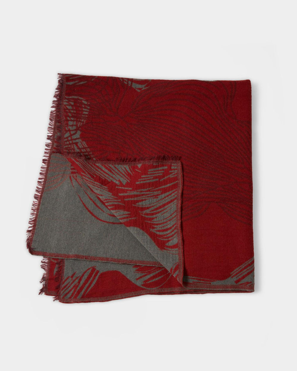 Women Horse Tail Blanket Red/black | Billy Reid Accessories