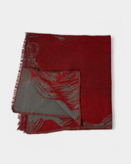Women Horse Tail Blanket Red/black | Billy Reid Accessories