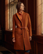 Women Peak Lapel Crombie Gingerbread | Billy Reid Jackets & Outerwear
