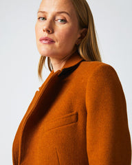 Women Peak Lapel Crombie Gingerbread | Billy Reid Jackets & Outerwear