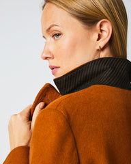 Women Peak Lapel Crombie Gingerbread | Billy Reid Jackets & Outerwear