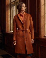 Women Peak Lapel Crombie Gingerbread | Billy Reid Jackets & Outerwear