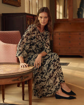 Women Sheer Zen Dress Black/white | Billy Reid Dresses