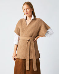 Women Shell Wrap Cardigan Camel | Billy Reid Sweaters & Knits