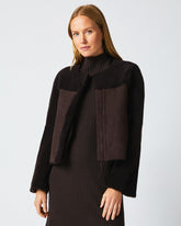 Women Short Shearling Jacket Coffee Bean | Billy Reid Jackets & Outerwear