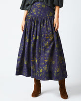 Women Soft Yoke Skirt Navy | Billy Reid Bottoms