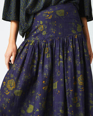 Women Soft Yoke Skirt Navy | Billy Reid Bottoms