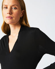 Women V Neck Knit Black | Billy Reid Tops