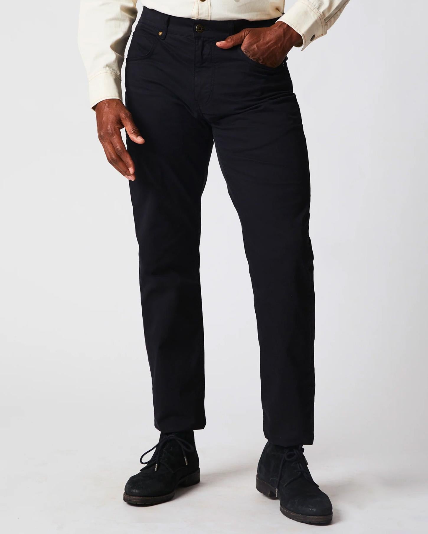 Men 5 Pocket Pant Black | Billy Reid Bottoms