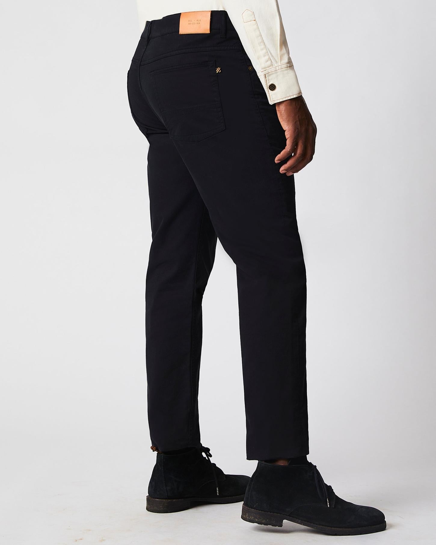 Men 5 Pocket Pant Black | Billy Reid Bottoms