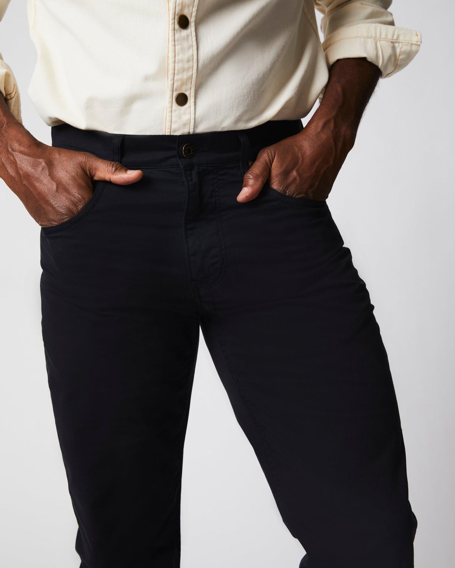 Men 5 Pocket Pant Black | Billy Reid Bottoms