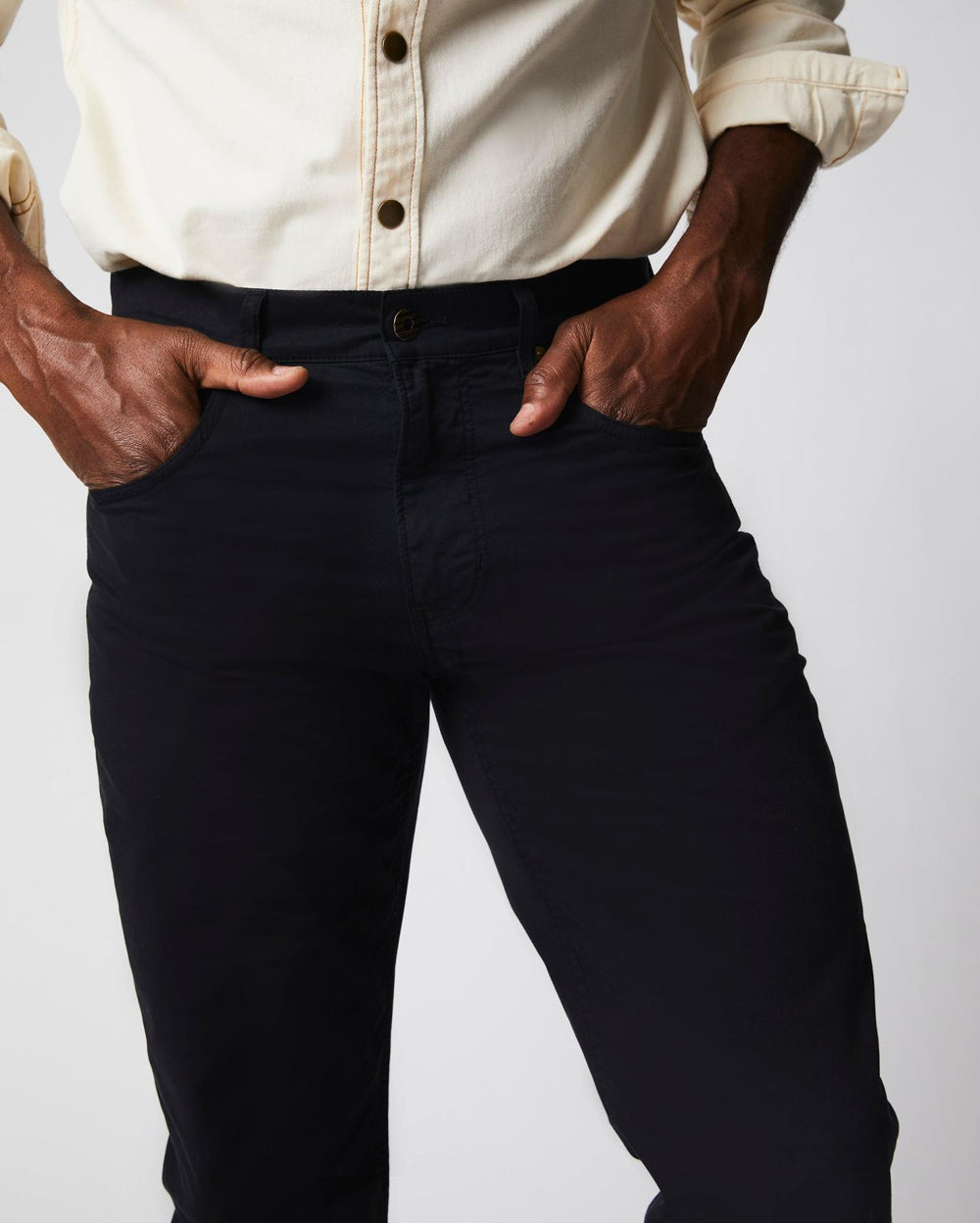 Men 5 Pocket Pant Black | Billy Reid Bottoms