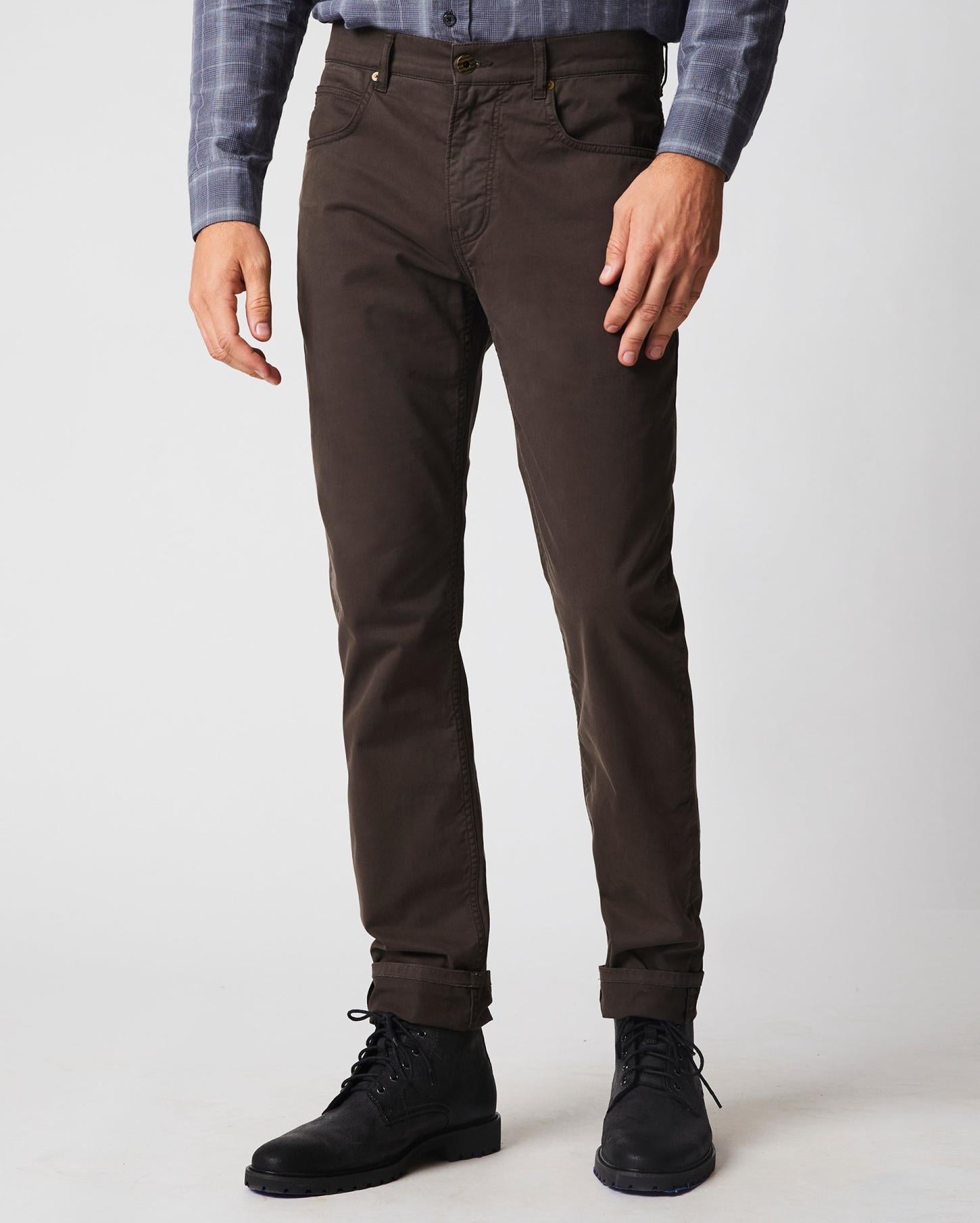 Men 5 Pocket Pant Charcoal | Billy Reid Bottoms