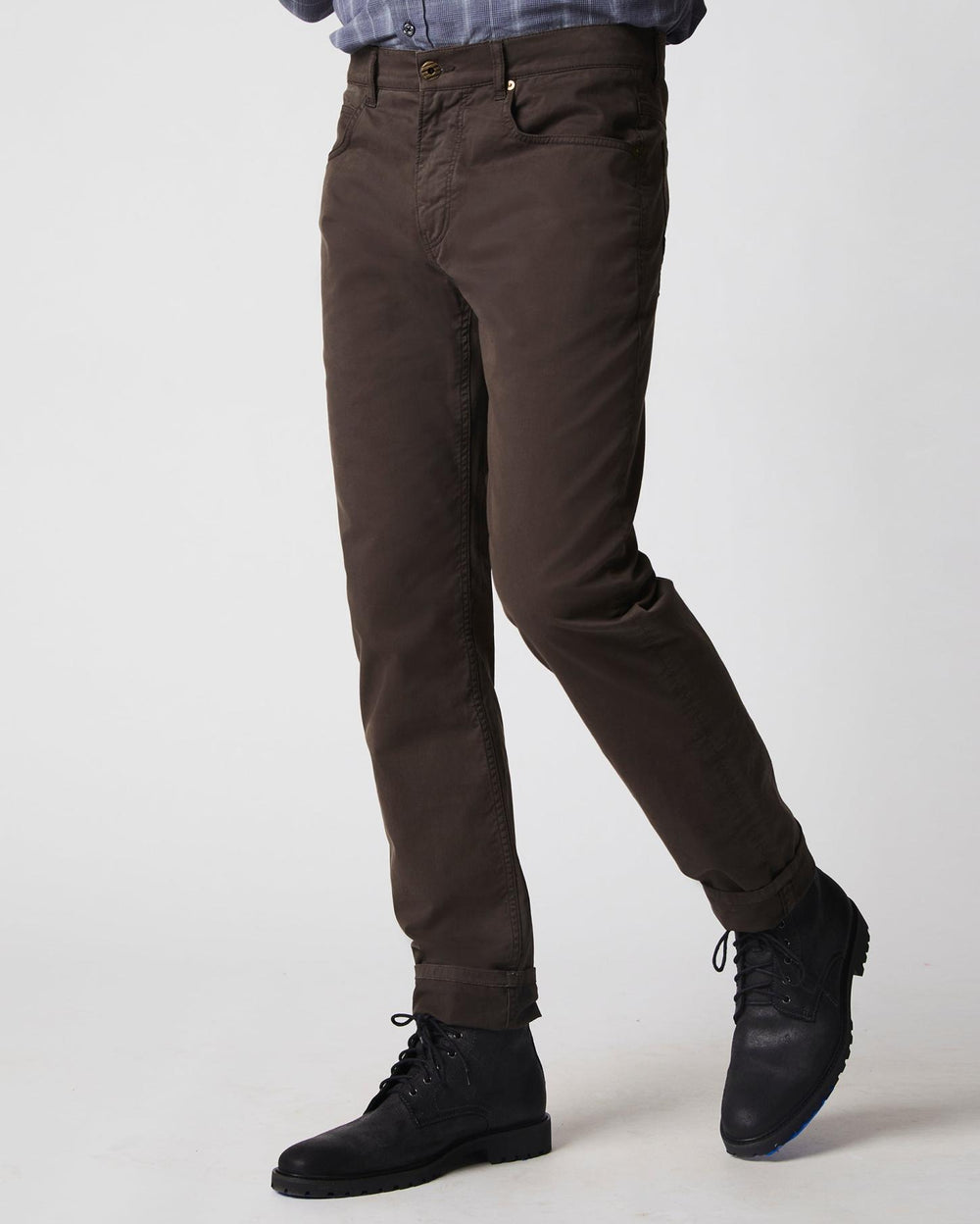 Men 5 Pocket Pant Charcoal | Billy Reid Bottoms