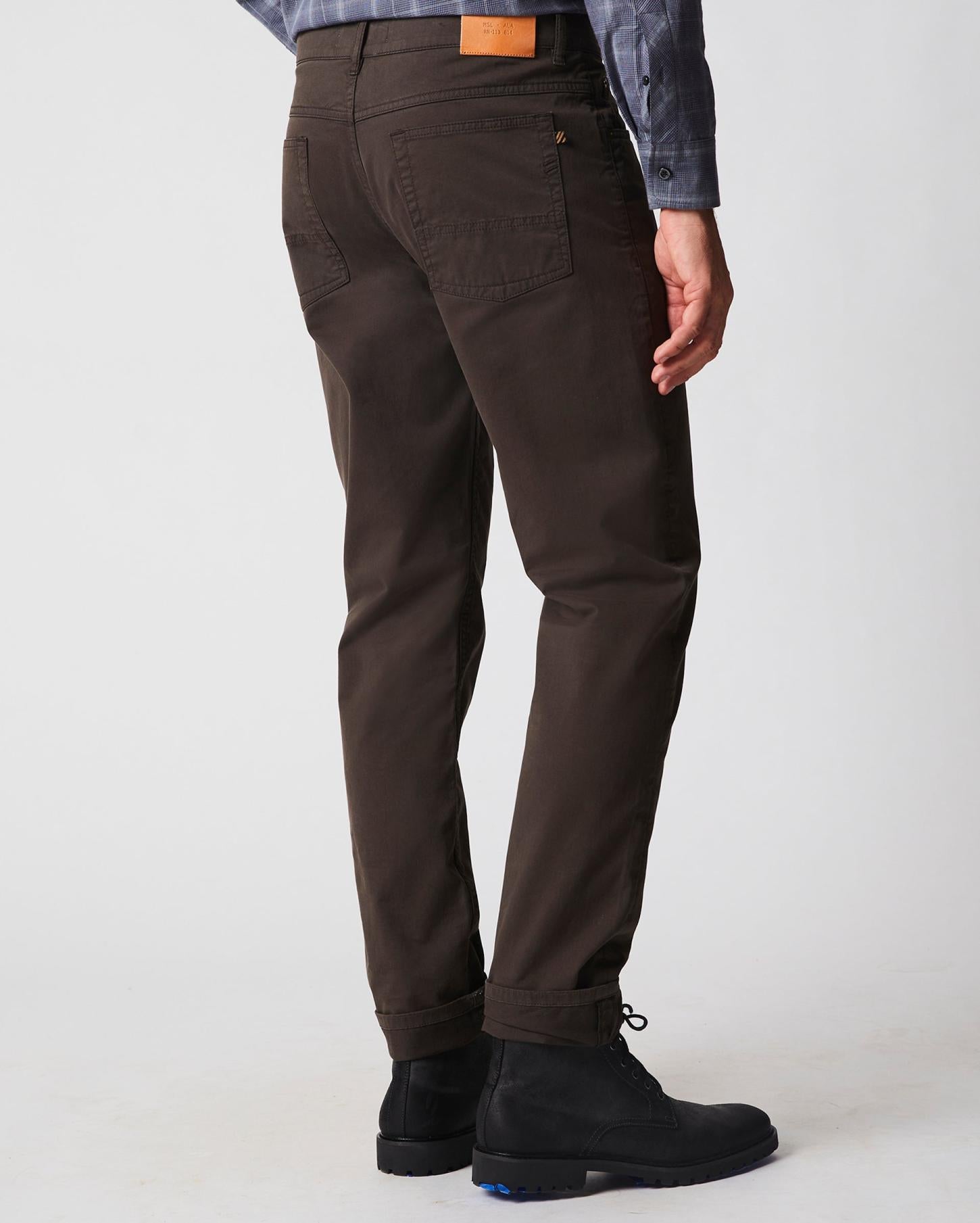Men 5 Pocket Pant Charcoal | Billy Reid Bottoms