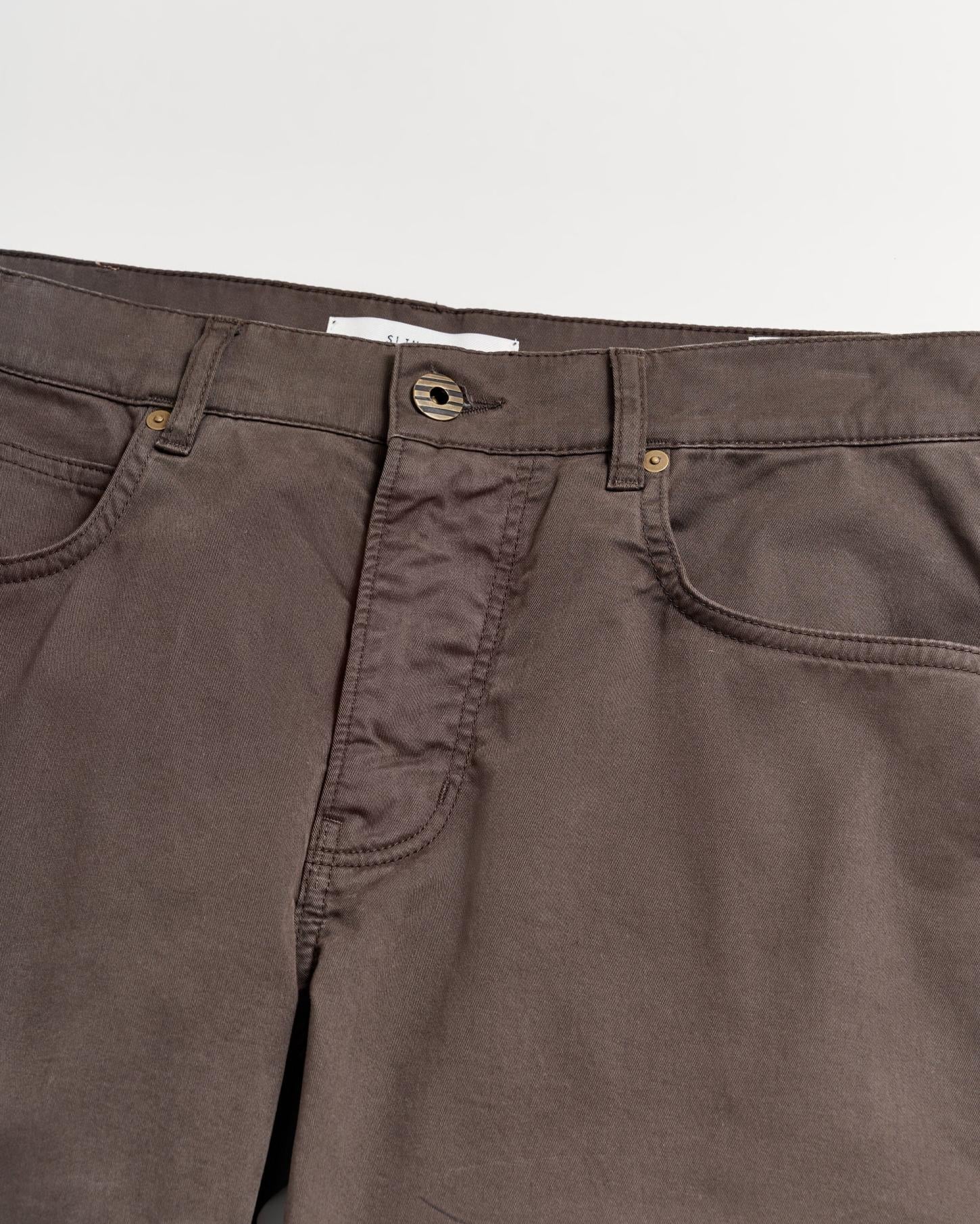 Men 5 Pocket Pant Charcoal | Billy Reid Bottoms