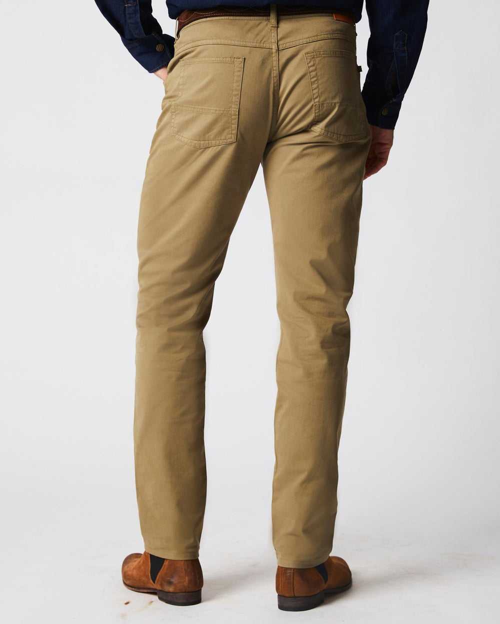 Men 5 Pocket Pant Moss Green | Billy Reid Bottoms