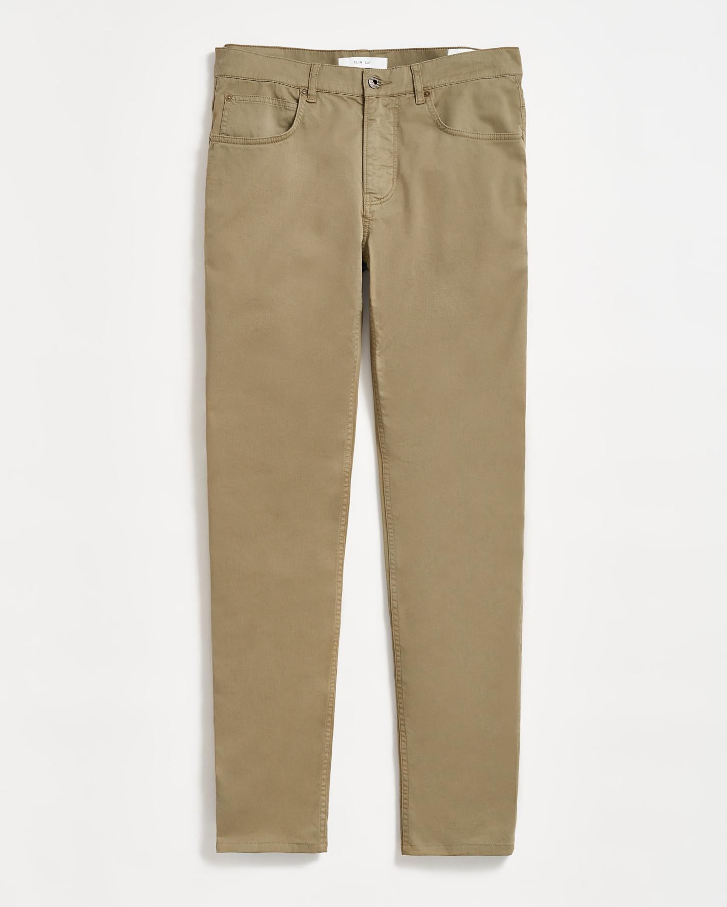 Men 5 Pocket Pant Moss Green | Billy Reid Bottoms
