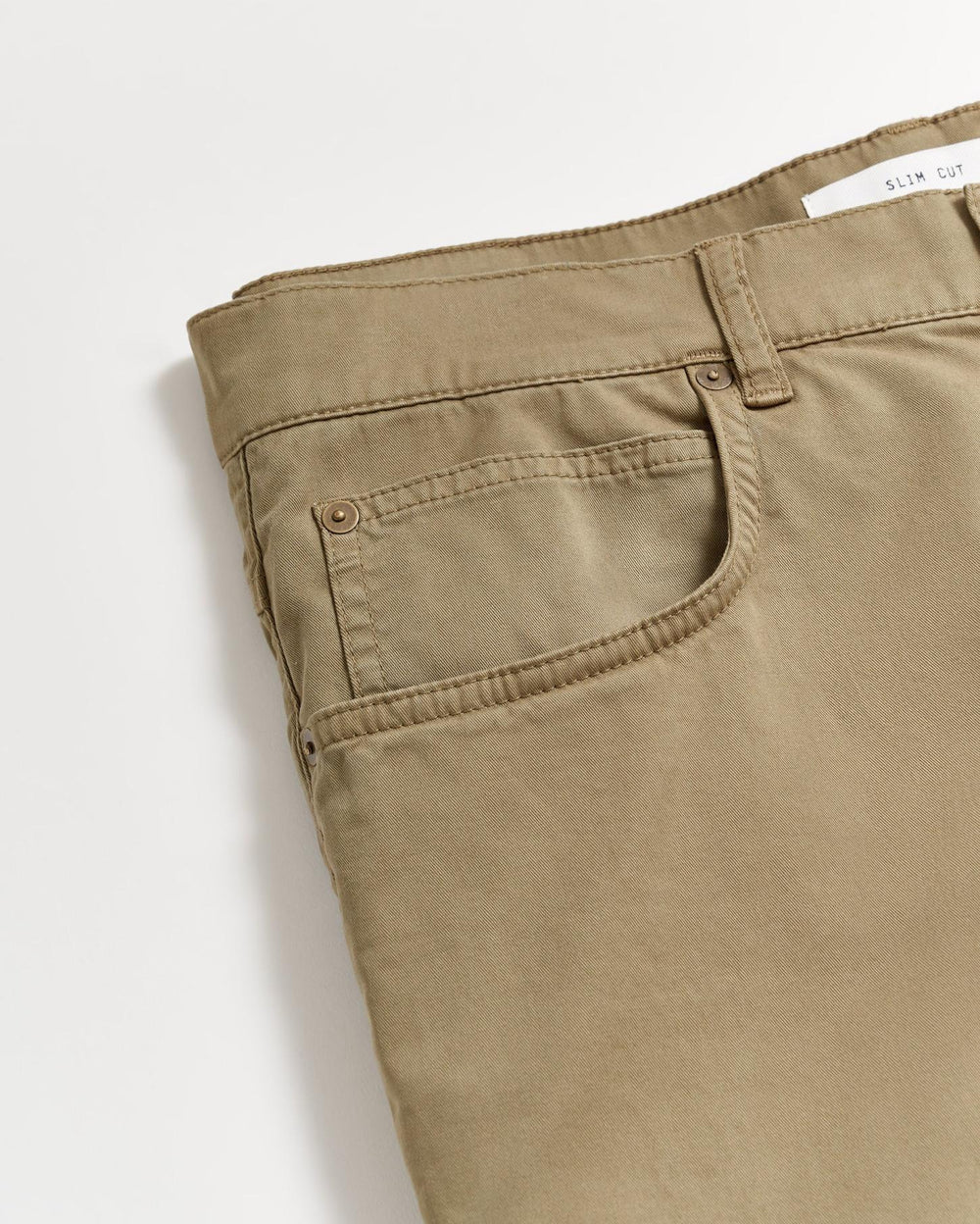 Men 5 Pocket Pant Moss Green | Billy Reid Bottoms