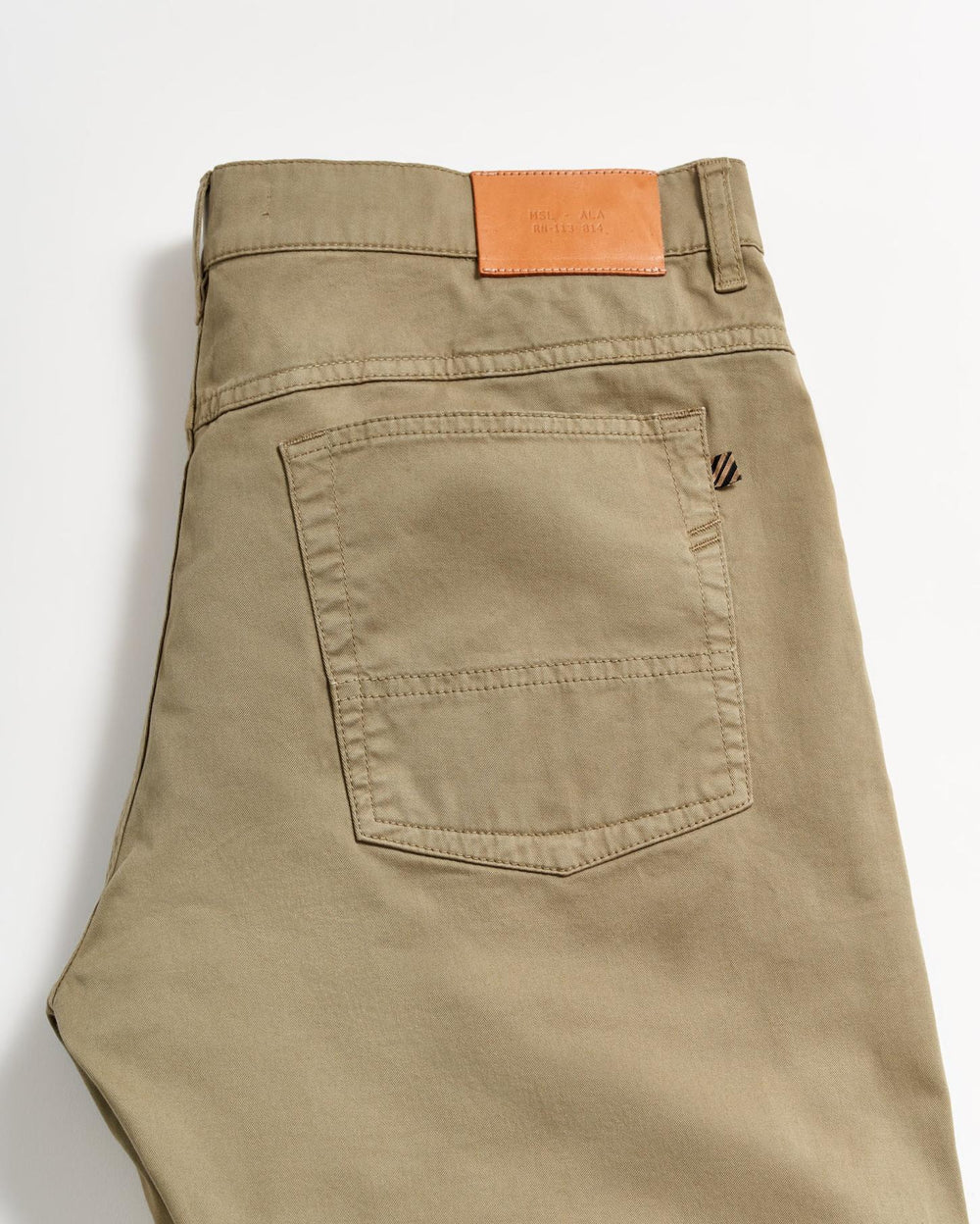 Men 5 Pocket Pant Moss Green | Billy Reid Bottoms