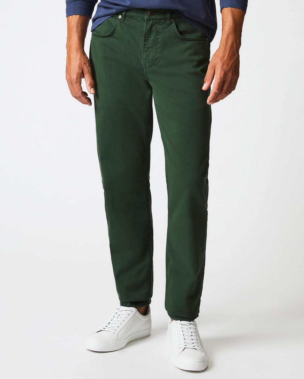 Men 5 Pocket Pant Pine Green | Billy Reid Bottoms
