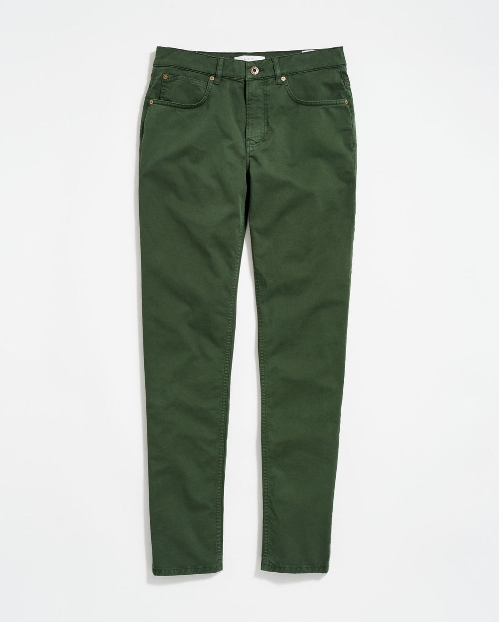 Men 5 Pocket Pant Pine Green | Billy Reid Bottoms