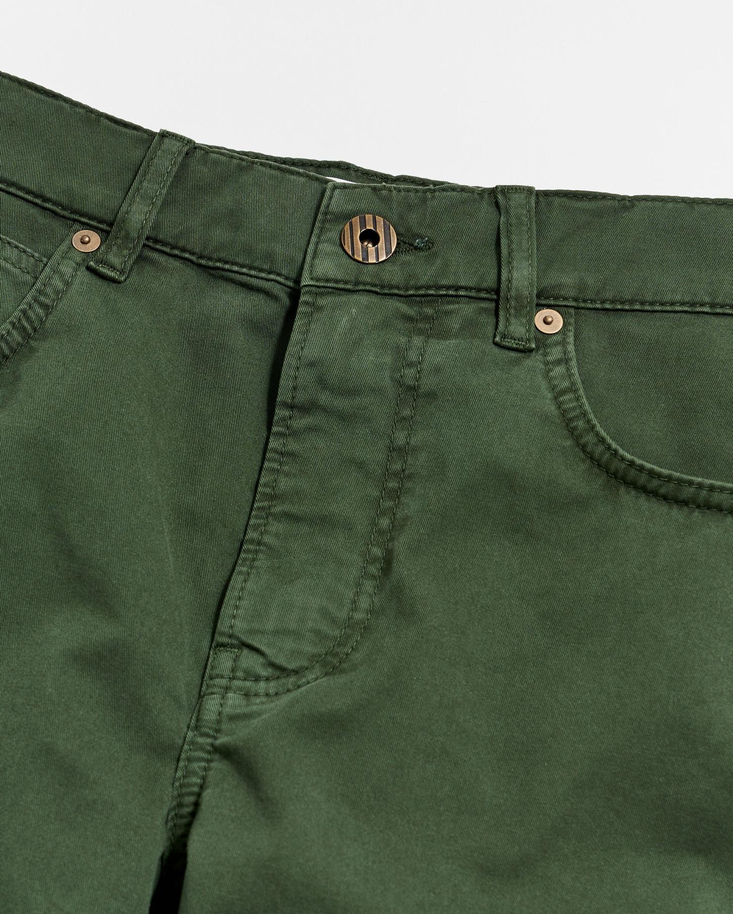 Men 5 Pocket Pant Pine Green | Billy Reid Bottoms