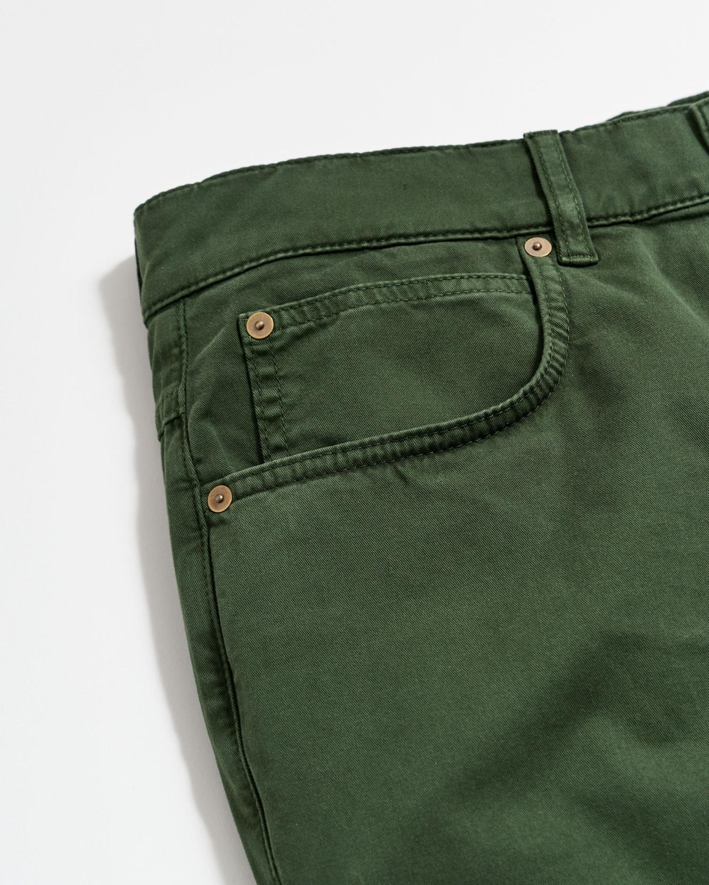 Men 5 Pocket Pant Pine Green | Billy Reid Bottoms