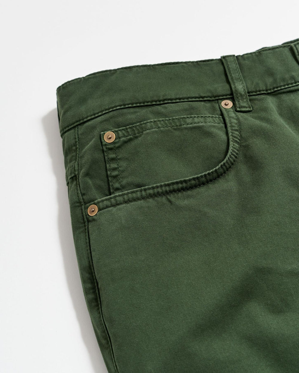 Men 5 Pocket Pant Pine Green | Billy Reid Bottoms