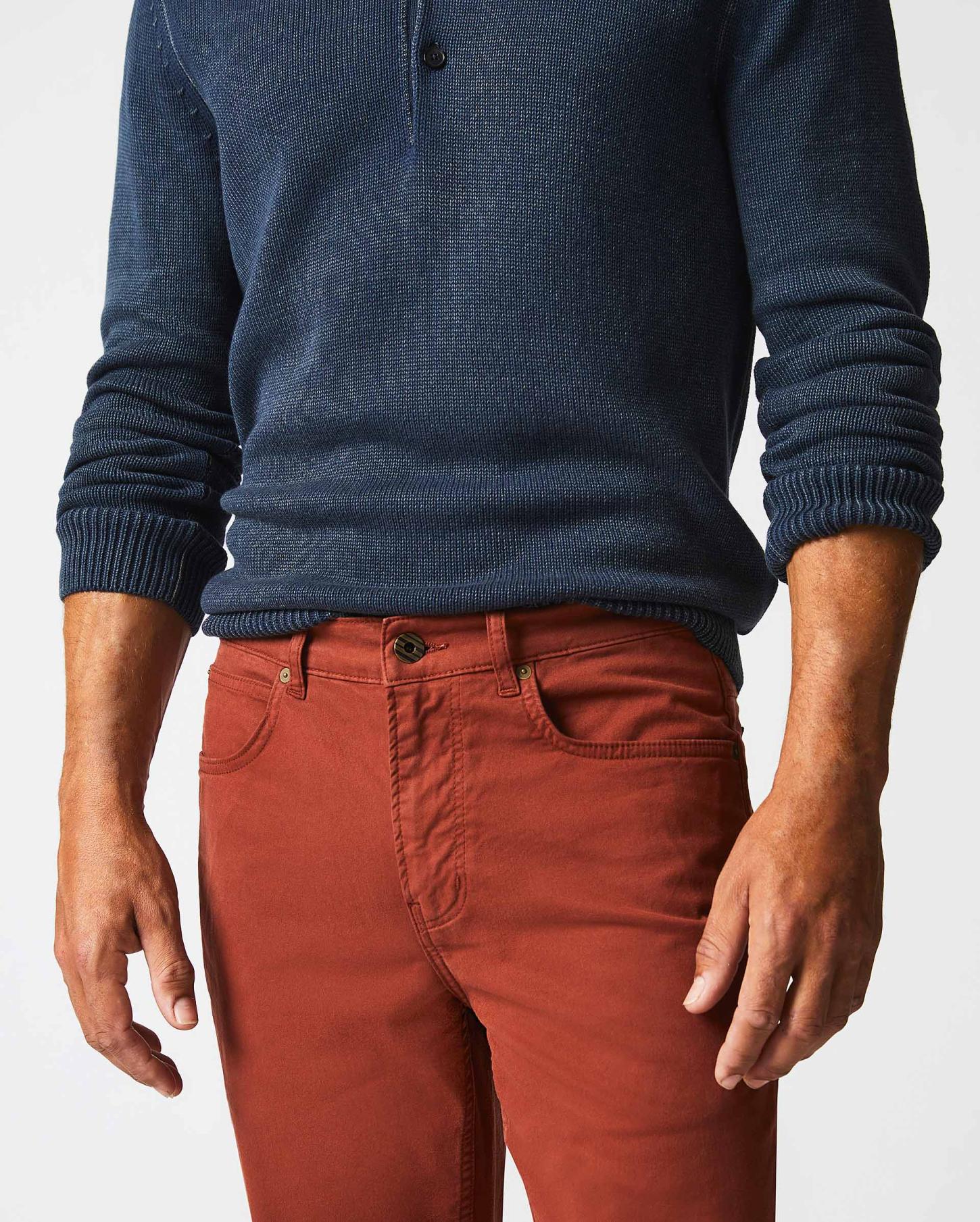 Men 5 Pocket Pant Rust Red | Billy Reid Bottoms