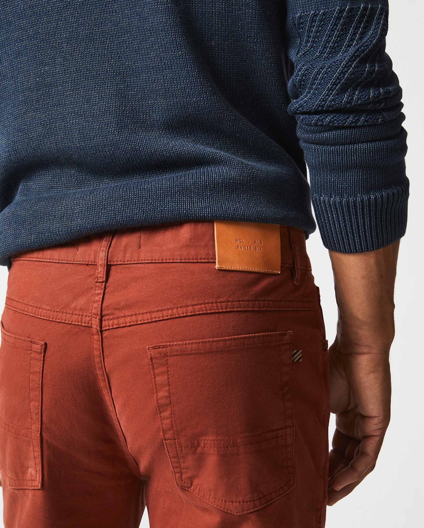 Men 5 Pocket Pant Rust Red | Billy Reid Bottoms