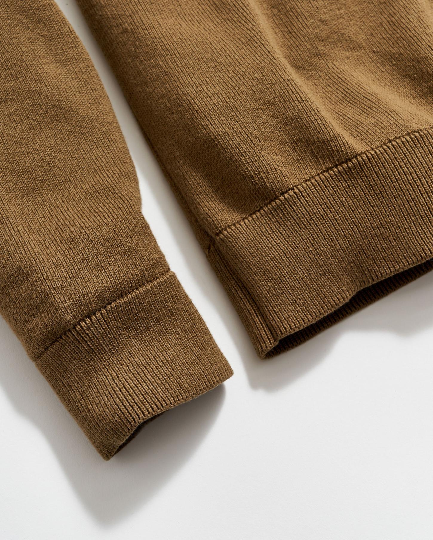 Men American V Neck Sweater Olive | Billy Reid Sweaters &amp; Sweatshirts